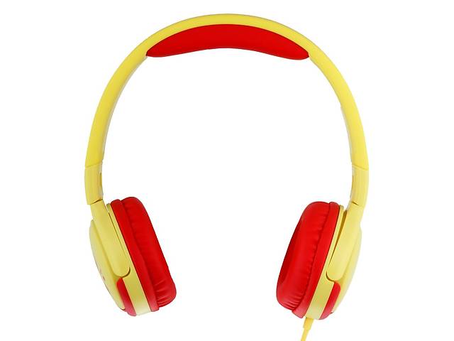 Проводные наушники накладные с микрофоном XO EP47 3.5 mm 1.2 m Red-Yellow