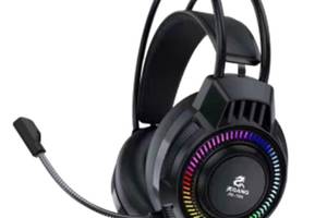 Проводные игровые наушники Jeqang JH-780 с микрофоном AUX \ USB 1.5m RGB подсветка Black