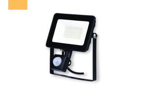 Прожектор светодиодный с датчиком движения XPRO LED FL-20W-S slim Black 5000K (lp-88504)
