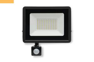 Прожектор светодиодный с датчиком движения и света XPRO LED 50W Black 5000K (lp-88511)