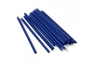 Пружины пластиковые для переплета Agent A4 50 шт 25 мм Синие (8888821250031)