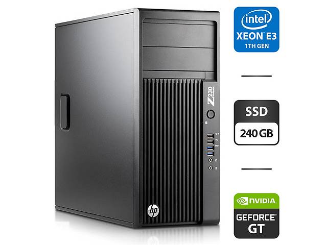 ПК Б-класс HP Workstation Z230 Tower/ Xeon E3-1240 v3/ 16GB RAM/ 240GB SSD/ GeForce GT 710 1GB