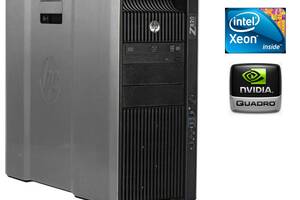 ПК HP Z820 Workstation Tower/ 2x Xeon E5 2640 V1/ 32GB RAM/ no HDD/ Quadro 2000 1GB