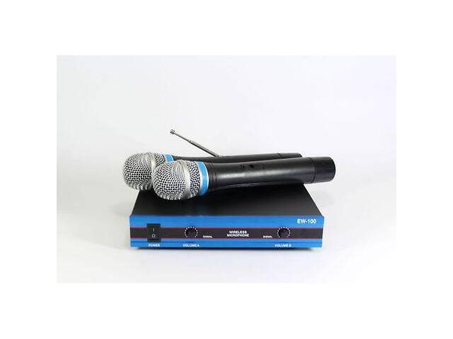 Радиосистема Golon DM EW 100 2 микрофона Black/Blue