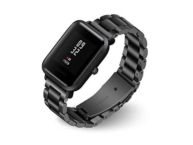 Ремешок BeWatch 20 мм для Xiaomi Amazfit Bip Черный (1110401)