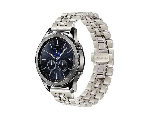 Ремешок BeWatch classic стальной Link для Samsung Gear S3 Silver (1021405)