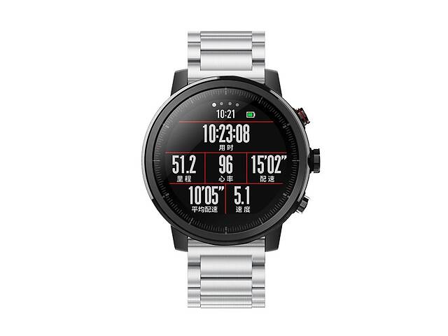 Ремешок BeWatch для Amazfit Stratos / Pace Серебристый (1020405)