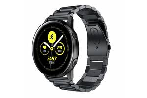 Ремешок BeWatch стальной 20 мм для Samsung Galaxy Active Черный (1110401)