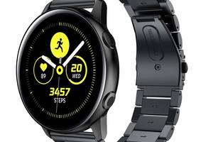 Ремешок BeWatch стальной 20 мм для Samsung Galaxy Active Черный (1110401)