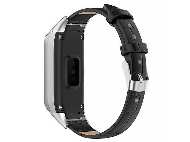 Ремінець Leather Strap для Samsung Galaxy Fit R370 Black