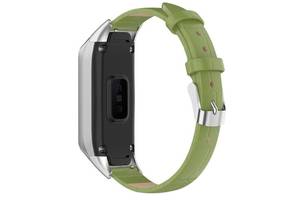 Ремешок Leather Strap для Samsung Galaxy Fit R370 Green