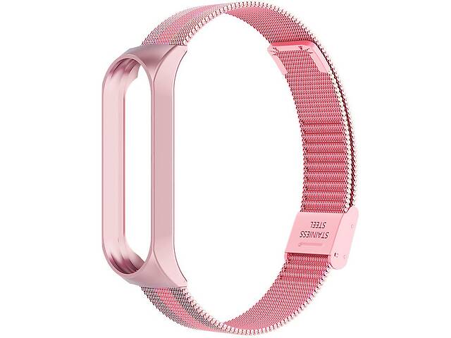Ремешок Milanese Loop Strap для Xiaomi Mi Band 5 / 6 Pink