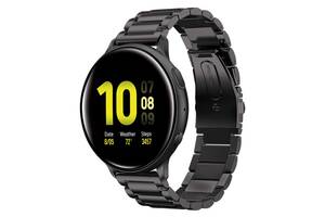 Ремешок стальной BeWatch 20 мм для Samsung Galaxy Active/Active 2 40 mm Черный (1110401)