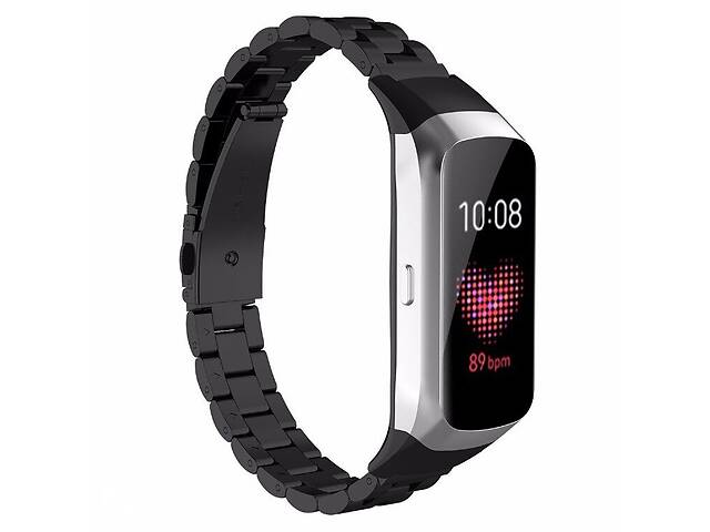 Ремешок Steel Strap для Samsung Galaxy Fit R370 Black