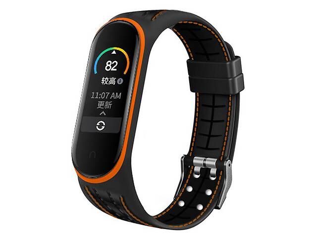 Ремінець Two-line Strap для Xiaomi Mi Band 5/6 Orange