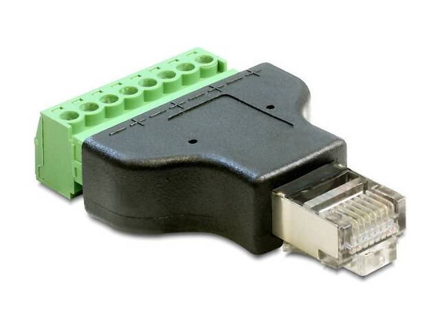 RJ45 штекер с клеммной колодкой