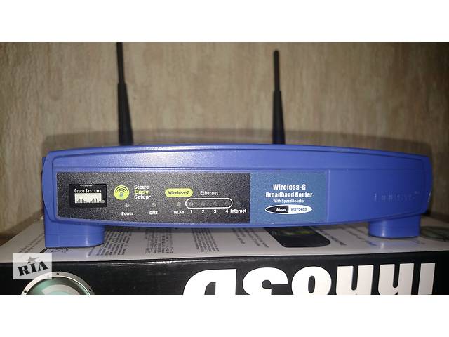 Роутер Cisco Linksys WRT54GS WiFi Router Маршрутизатор