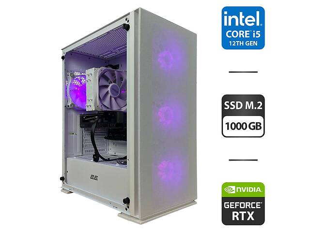 Сборка под заказ: новый игровой ПК 2E Gaming Virtus Neo G3301NW White Tower / Intel Core i5-12400F (6 (12) ядер по 2...