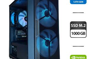 Под заказ новый ПК Qube Wind Black Tower/ i3-12100F/ 16GB RAM/ 1000GB SSD/ GeForce RTX 3060 12GB