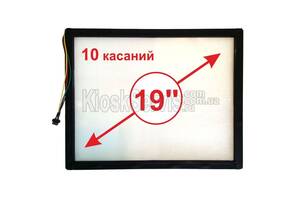 Сенсорная панель Led i-Touch мультитач, квадратная 19” / 10 касаний (в рамке)
