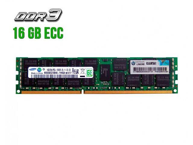 Серверная оперативная память Samsung / 16 GB / 2Rx4 PC3L-10600R / DDR3 ECC / 1333 MHz