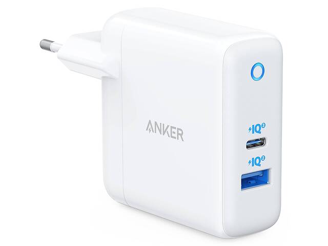 Сетевое зарядное устройство Anker PowerPort+ Atom III 45W USB-C+15W USB-A White (6595855)