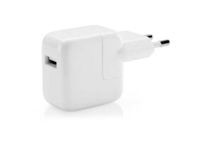 Сетевое зарядное устройство Apple Original MD836 1 порт USB быстрая зарядка 2.4A СЗУ White (00197)