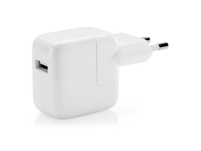 Сетевое зарядное устройство Apple Original MD836 1 порт USB быстрая зарядка 2.4A СЗУ White (00197)