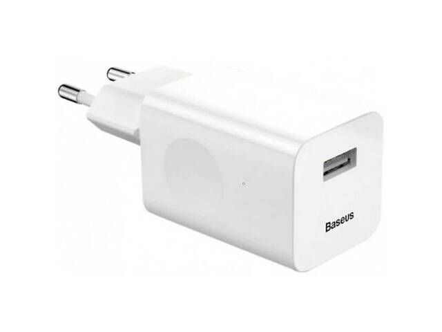 Сетевое зарядное устройство Baseus Charging Quick Home Charger 1USB 3A White (CCALL-BX02) (Код товара:15206)