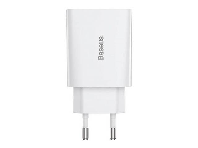 Сетевое зарядное устройство Baseus Speed Mini PD Charger 20W Type-C White (CCFS-SN02) (Код товара:18824)