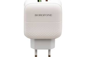 Сетевое зарядное устройство Borofone BA46A PD + QC3.0 Type-C to Lightning Белый