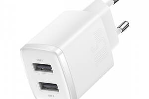 Сетевое зарядное устройство для Baseus Compact 10,5W (2 USB) (white)