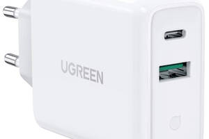 Сетевое зарядное устройство Ugreen CD170 36W USB + Type-C Charger White (6689269)