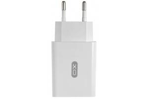 Сетевое зарядное устройство XO L36 Single USB QC3.0 18W 3A + cable Type-C White (Код товара:24418)