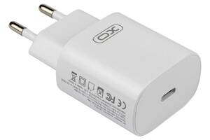Сетевое зарядное устройство XO L91EU PD 25W 3А QC 2.0/3.0/4.0+ PD 2.0/3.0 PPS DCP Білий
