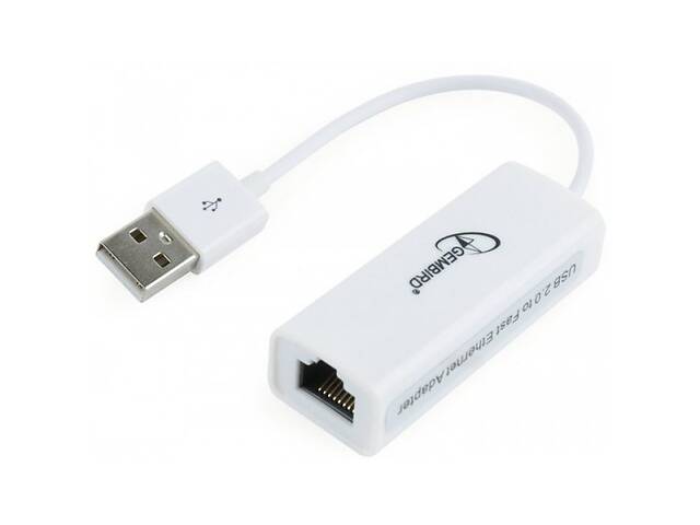 Сетевой адаптер Gembird USB - Fast Ethernet White (NIC-U2-02) (Код товара:23140)