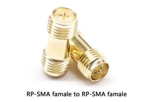 SMA переходник с RP-SMA female на RP-SMA female со штырьками с 2х сторон