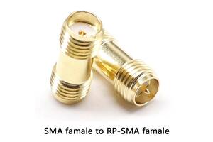 SMA переходник с SMA female на RP-SMA female со штырьком с одной стороны
