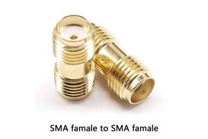 SMA переходник с SMA female на SMA female без штырьков с 2-х сторон