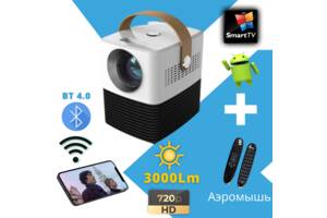 SMART проектор аккумуляторный на ANDROID портативный XPRO PANOPLUS ZEBRA ENERGY(3000 lumen) с подключением к iOS и An...