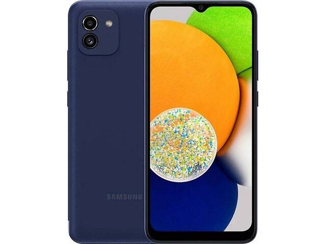 Смартфон Samsung Galaxy A03 3/32Gb Blue (SM-A035FZBDSEK) UA (Код товара:20171)