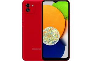 Смартфон Samsung Galaxy A03 4/64Gb Red (SM-A035FZRGSEK) UA (Код товара:20176)