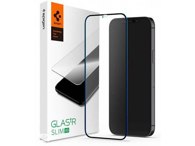Spigen Защитное стекло FC Black HD (1Pack)%5bдля iPhone 12 mini%5d