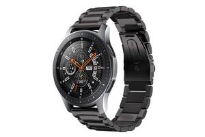 Сталевий ремінець браслет для смарт-годин BeWatch для Samsung Galaxy Watch 46 мм Чорний (1020401)