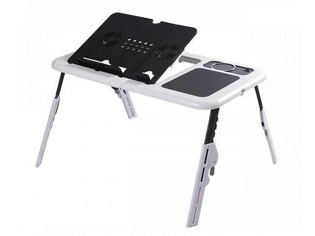Столик для ноутбука E-Table LD09 универсальный Черно-белый (683143766)