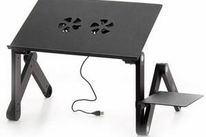 Столик трансформер для ноутбука Laptop Table T8 Черный (258748)