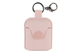 Силіконовий футляр Epik на магніті для навушників AirPods 1/2 Рожевий/Pink Sand 1132203