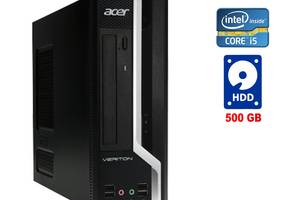 Системный блок Acer Veriton X2611G SFF / Intel Core i5-2500 (4 ядра по 3.3 - 3.7 GHz) / 8 GB DDR3 / 500 GB HDD / Inte...