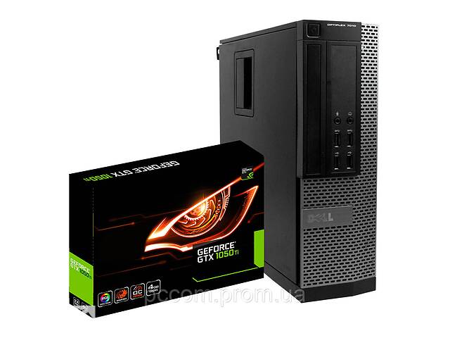 Системный блок Dell OptiPlex 7010 SFF Intel Core i5-3470 16Gb RAM 480Gb SSD + новая видеокарта Nvidia GeForce