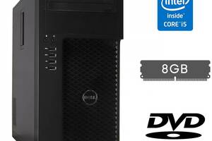 Системный блок Dell Precision T1700 Tower / Intel Core i5-4590 (4 ядра по 3.3 - 3.7 GHz) / 8 GB DDR3 / no HDD / Intel...